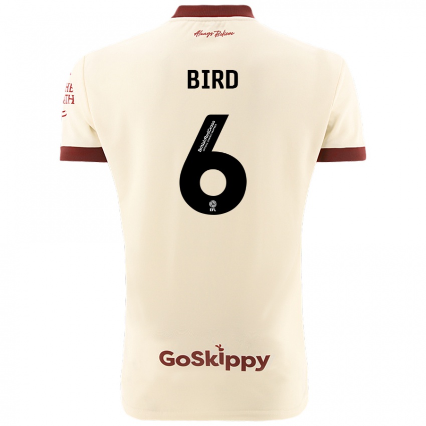 Gyermek Max Bird #6 Krém Fehér Idegenbeli Jersey 2024/25 Mez Póló Ing