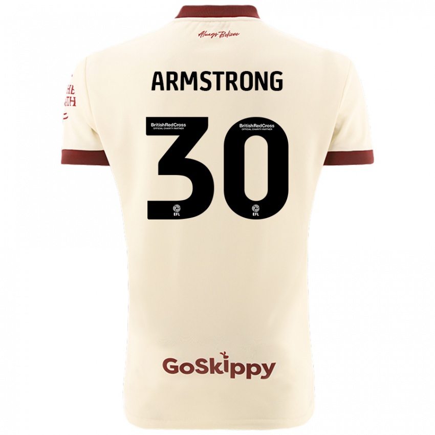 Gyermek Sinclair Armstrong #30 Krém Fehér Idegenbeli Jersey 2024/25 Mez Póló Ing