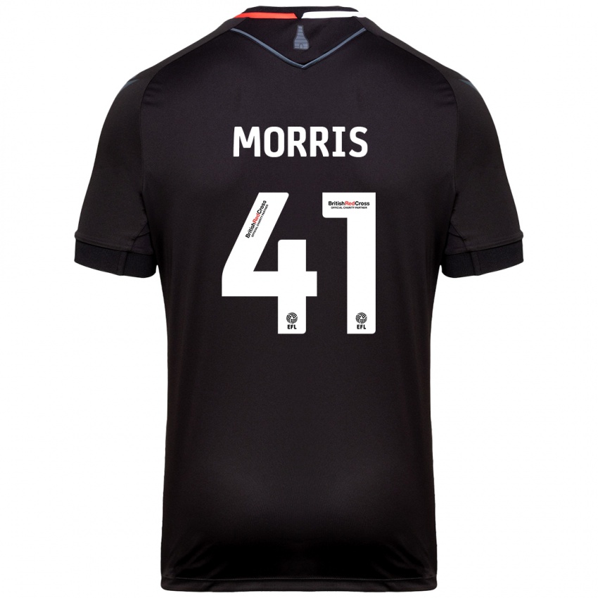 Gyermek Scott Morris #41 Fekete Idegenbeli Jersey 2024/25 Mez Póló Ing