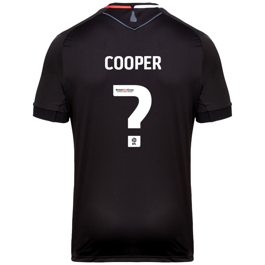 Gyermek Noah Cooper #0 Fekete Idegenbeli Jersey 2024/25 Mez Póló Ing