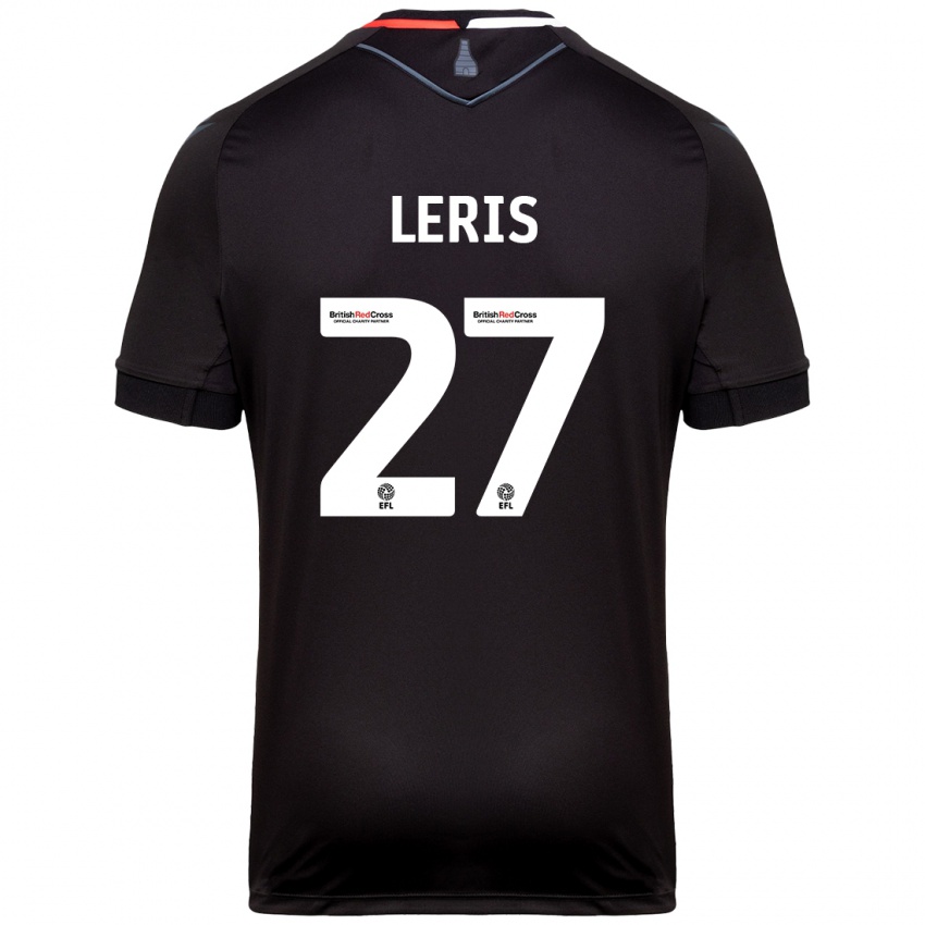 Gyermek Mehdi Léris #27 Fekete Idegenbeli Jersey 2024/25 Mez Póló Ing