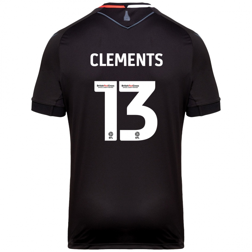 Gyermek Daisy Clements #13 Fekete Idegenbeli Jersey 2024/25 Mez Póló Ing