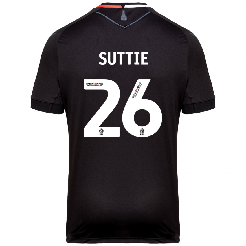 Gyermek Arabella Suttie #26 Fekete Idegenbeli Jersey 2024/25 Mez Póló Ing