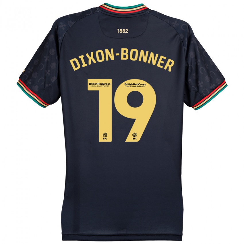 Gyermek Elijah Dixon-Bonner #19 Sötét Sötétkék Idegenbeli Jersey 2024/25 Mez Póló Ing