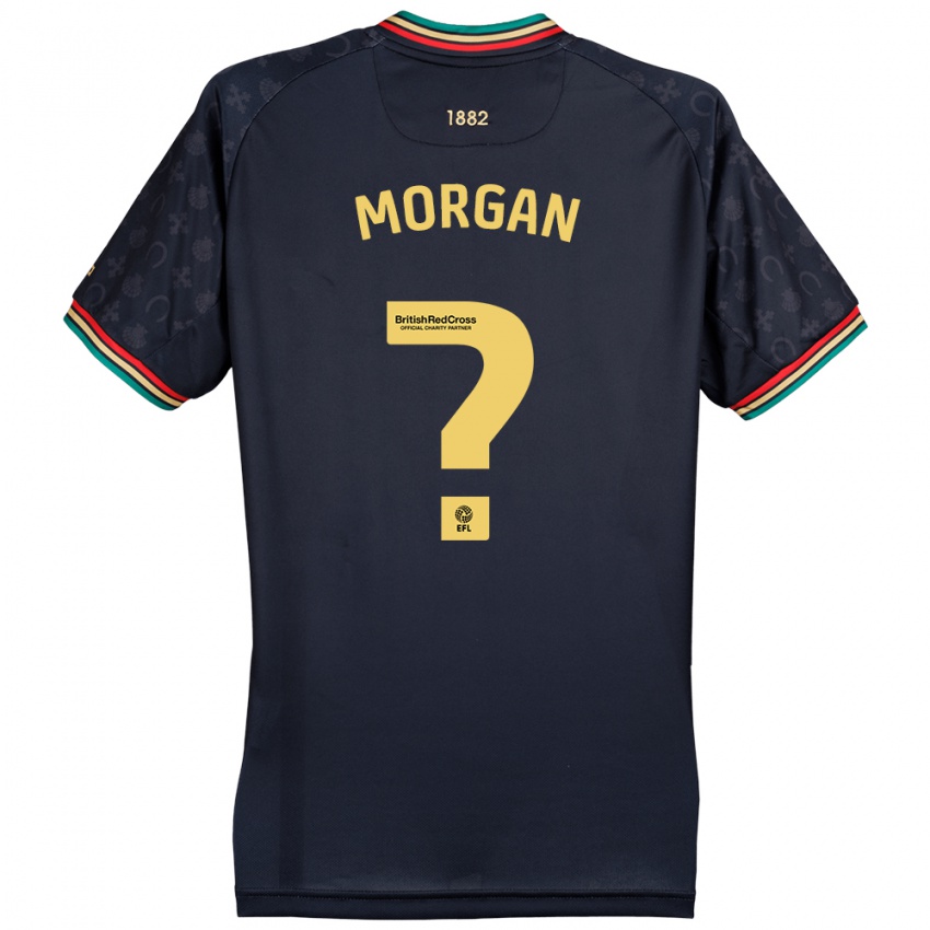 Gyermek Kieran Morgan #0 Sötét Sötétkék Idegenbeli Jersey 2024/25 Mez Póló Ing