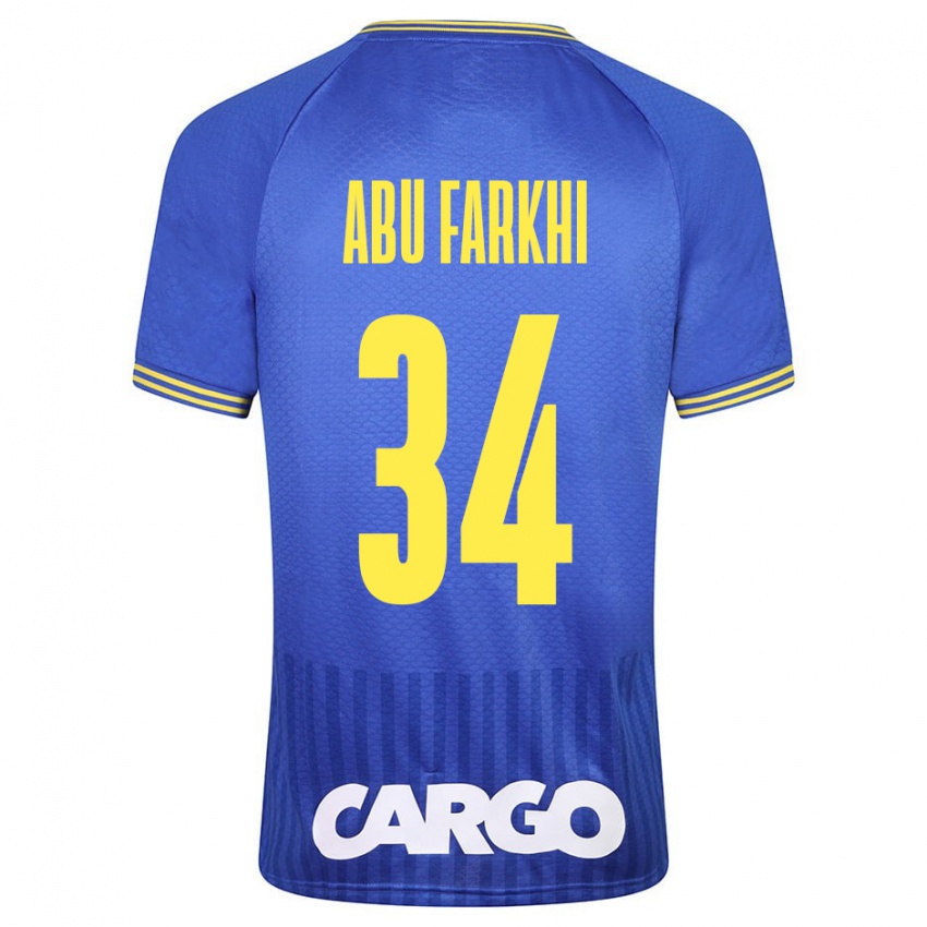 Gyermek Sayed Abu Farkhi #34 Fehér Idegenbeli Jersey 2024/25 Mez Póló Ing