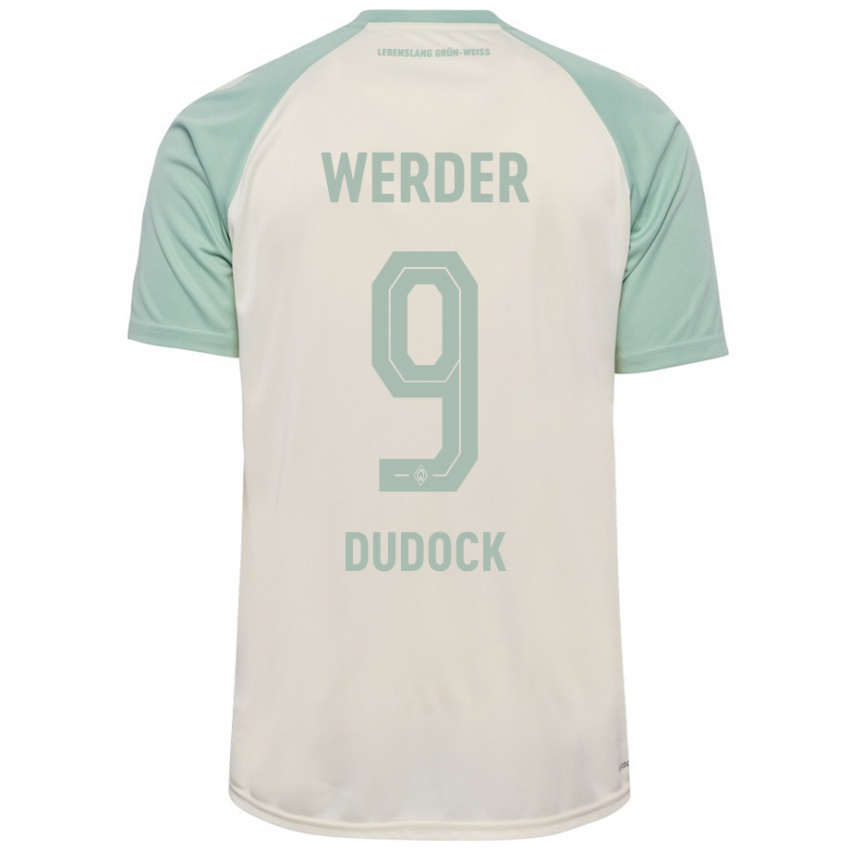 Gyermek Joshua Dudock #9 Törtfehér Világoszöld Idegenbeli Jersey 2024/25 Mez Póló Ing