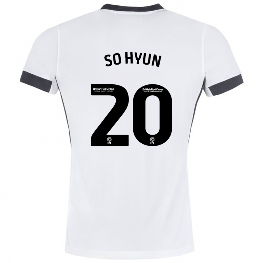 Gyermek Cho So-Hyun #20 Fehér Fekete Idegenbeli Jersey 2024/25 Mez Póló Ing