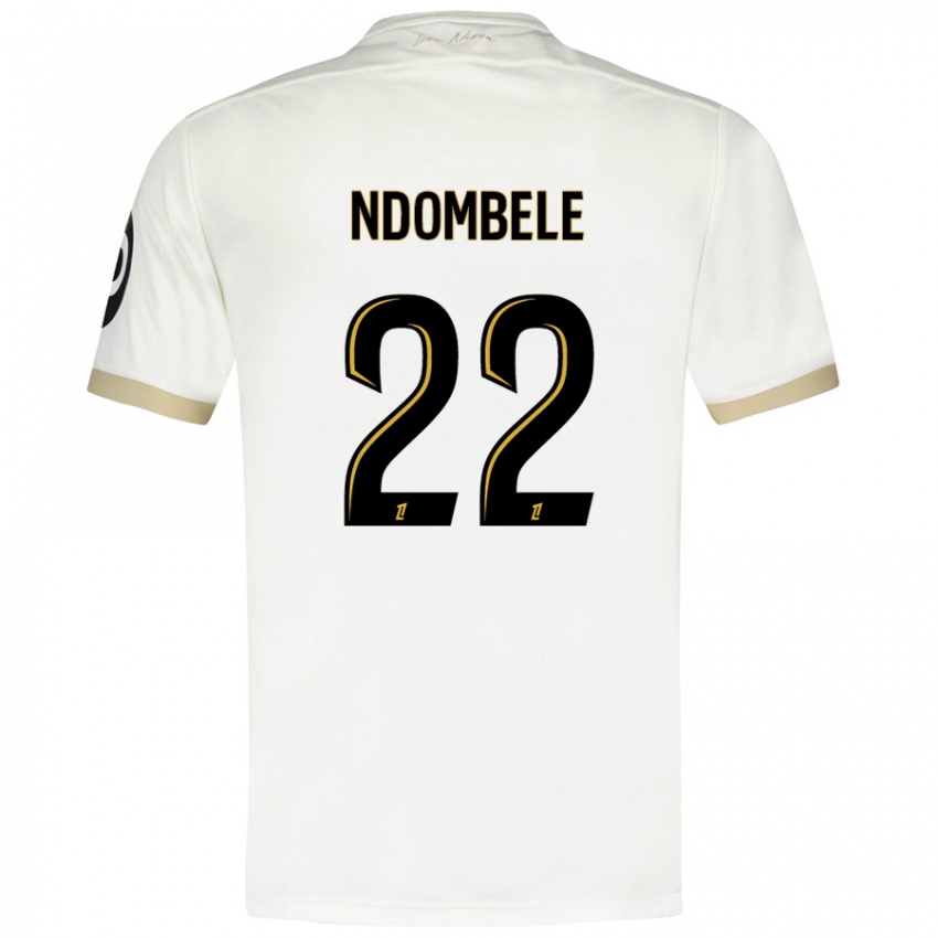 Gyermek Tanguy Ndombele #22 Fehér Arany Idegenbeli Jersey 2024/25 Mez Póló Ing