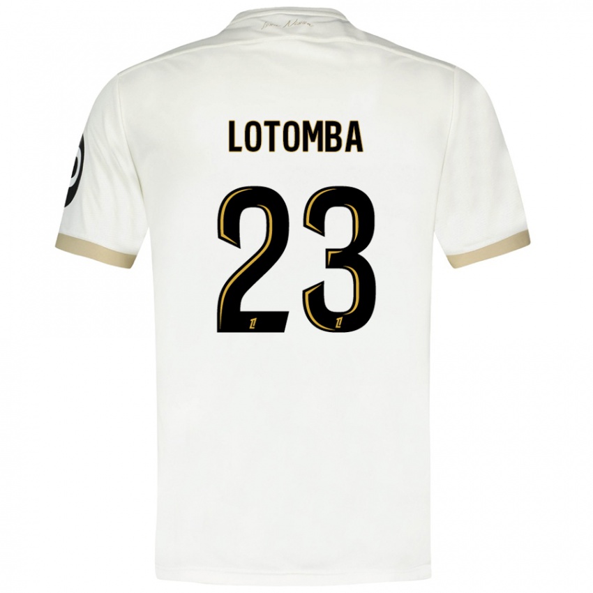 Gyermek Jordan Lotomba #23 Fehér Arany Idegenbeli Jersey 2024/25 Mez Póló Ing