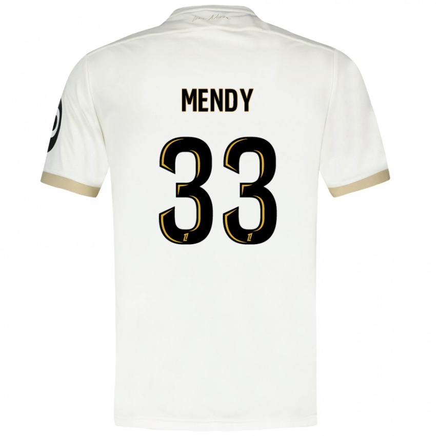 Gyermek Antoine Mendy #33 Fehér Arany Idegenbeli Jersey 2024/25 Mez Póló Ing