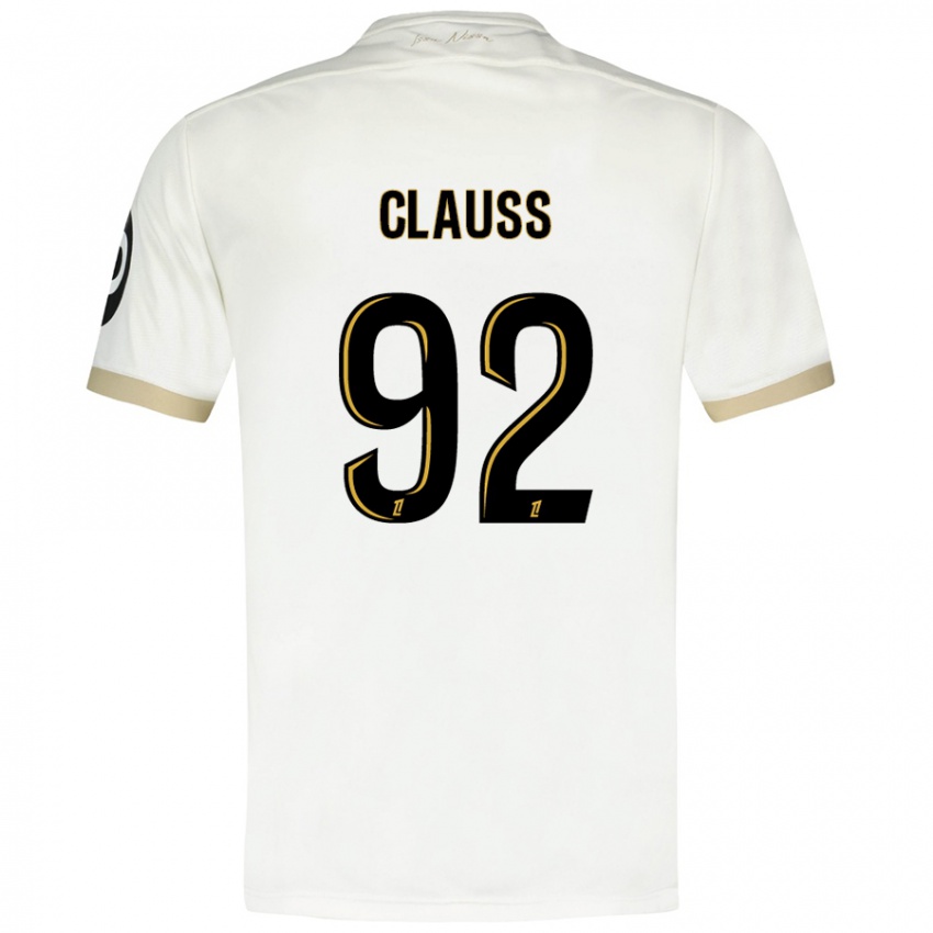 Gyermek Jonathan Clauss #92 Fehér Arany Idegenbeli Jersey 2024/25 Mez Póló Ing