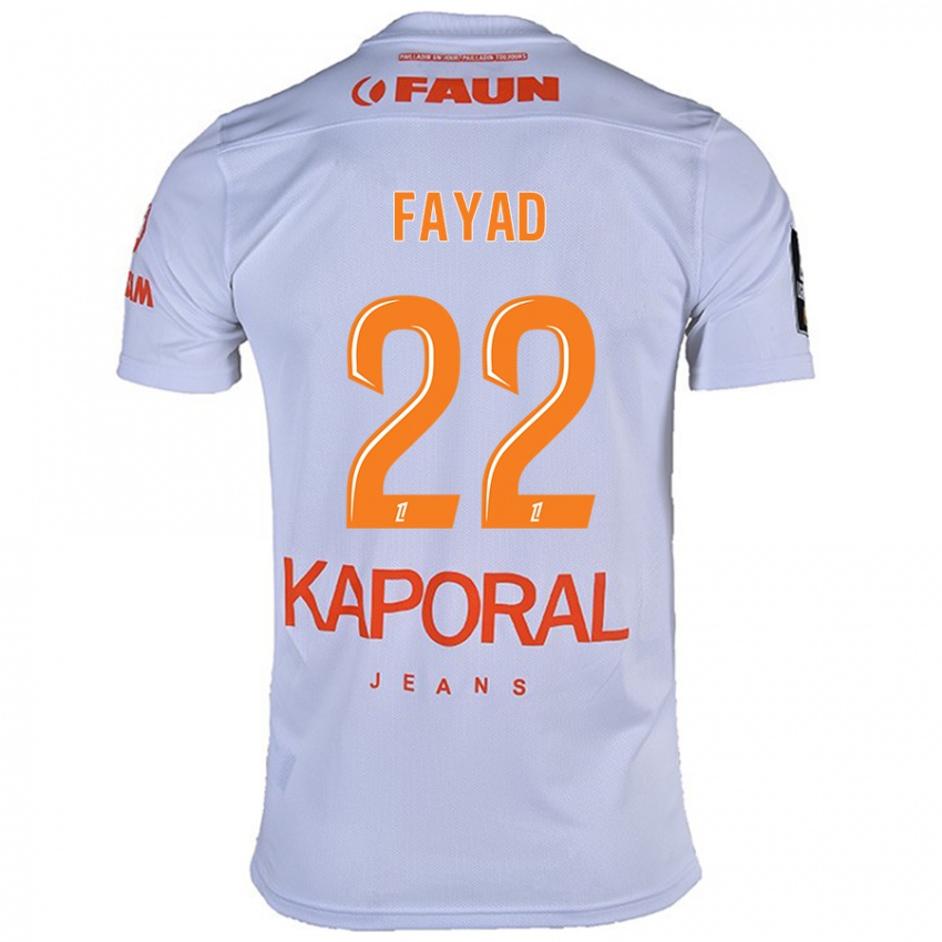 Gyermek Khalil Fayad #22 Fehér Idegenbeli Jersey 2024/25 Mez Póló Ing