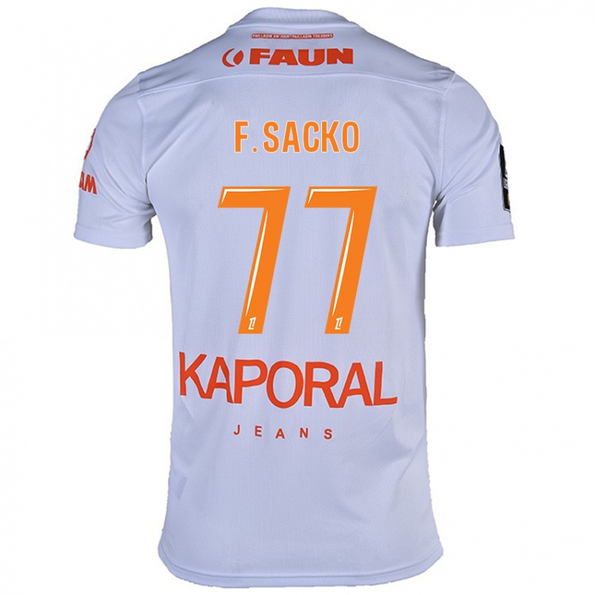 Gyermek Falaye Sacko #77 Fehér Idegenbeli Jersey 2024/25 Mez Póló Ing