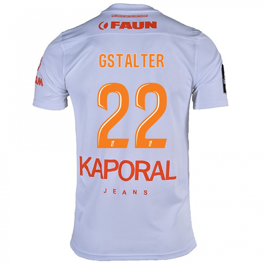 Gyermek Lola Gstalter #22 Fehér Idegenbeli Jersey 2024/25 Mez Póló Ing