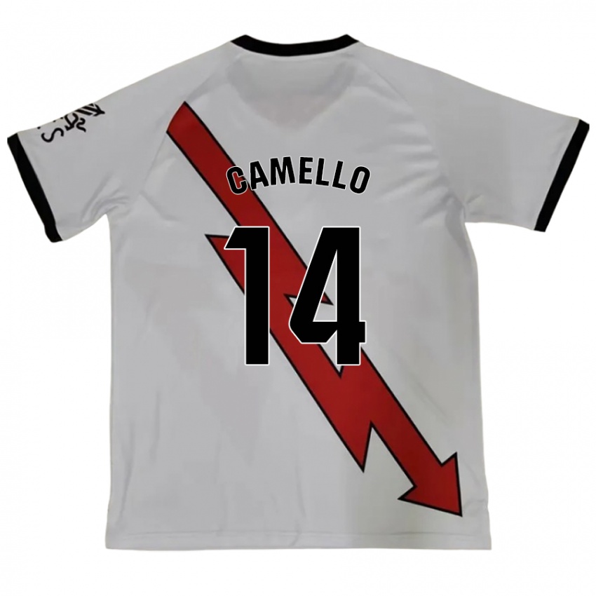 Gyermek Sergio Camello #14 Piros Idegenbeli Jersey 2024/25 Mez Póló Ing