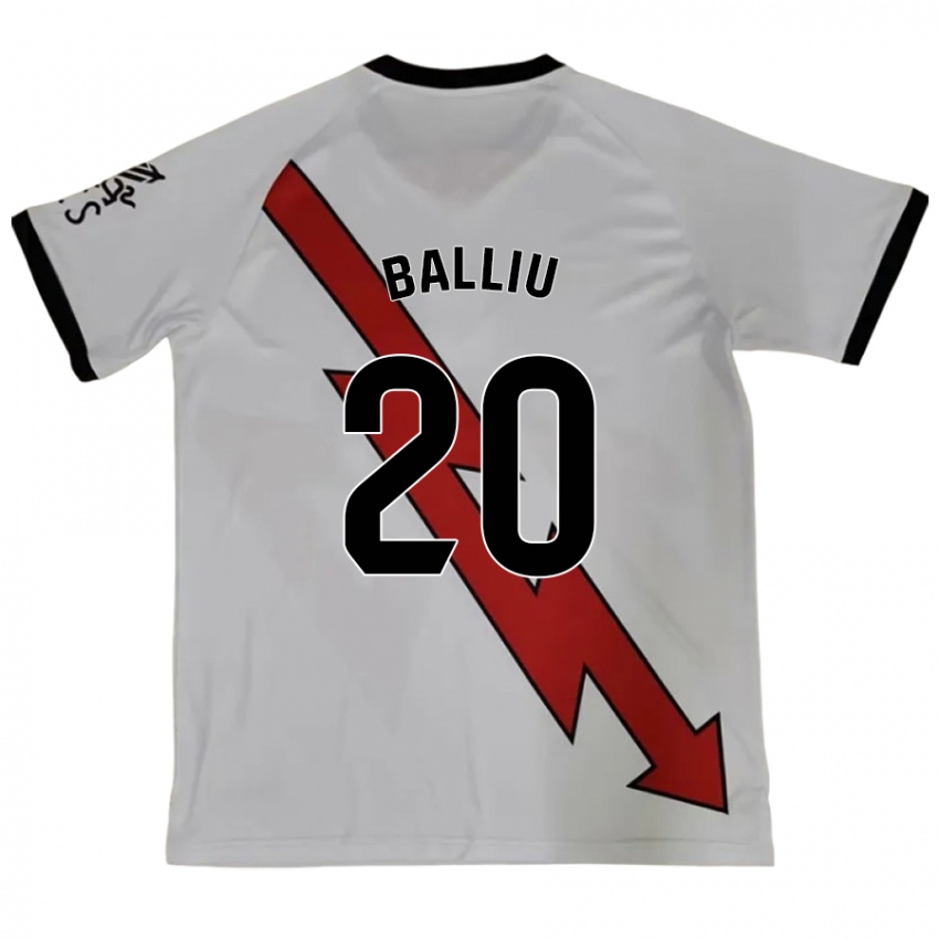 Gyermek Iván Balliu #20 Piros Idegenbeli Jersey 2024/25 Mez Póló Ing