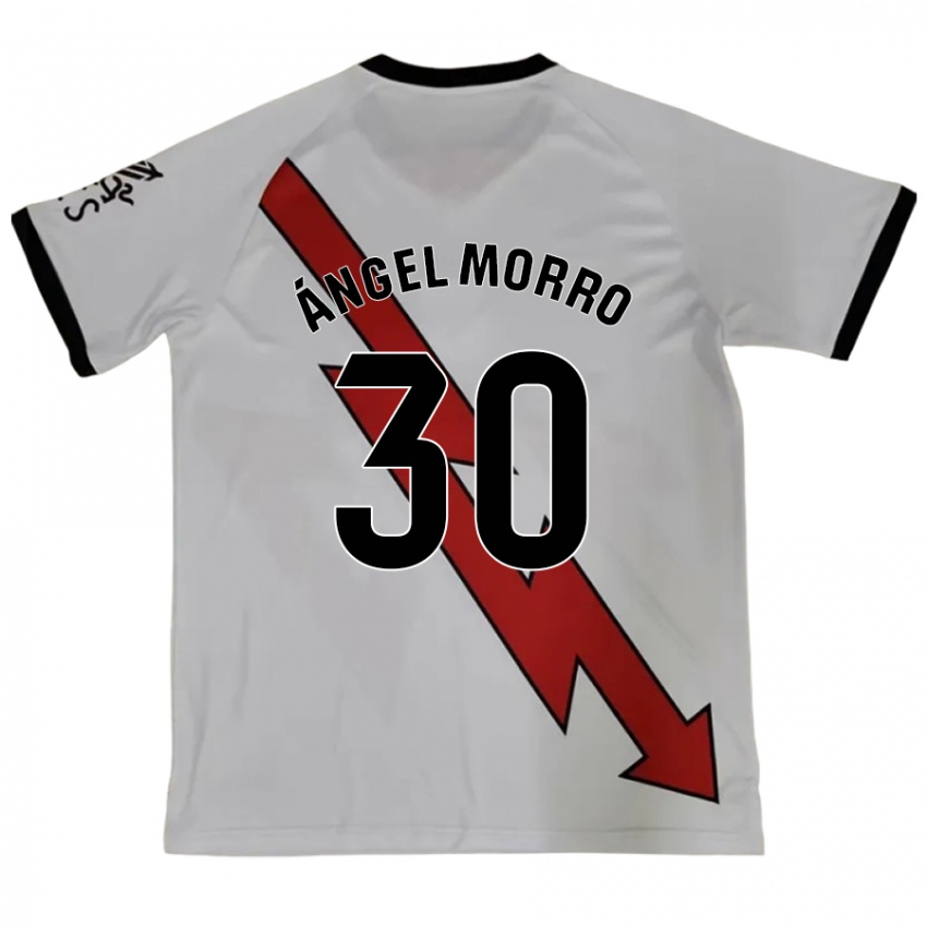 Gyermek Miguel Ángel Morro #30 Piros Idegenbeli Jersey 2024/25 Mez Póló Ing