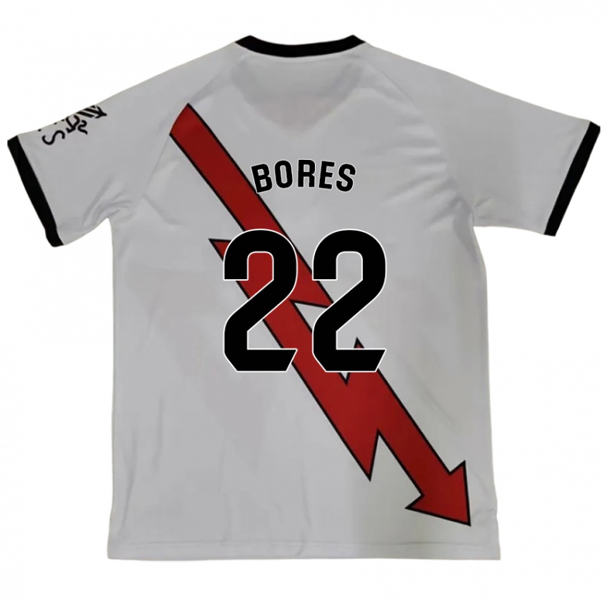 Gyermek María Bores #22 Piros Idegenbeli Jersey 2024/25 Mez Póló Ing