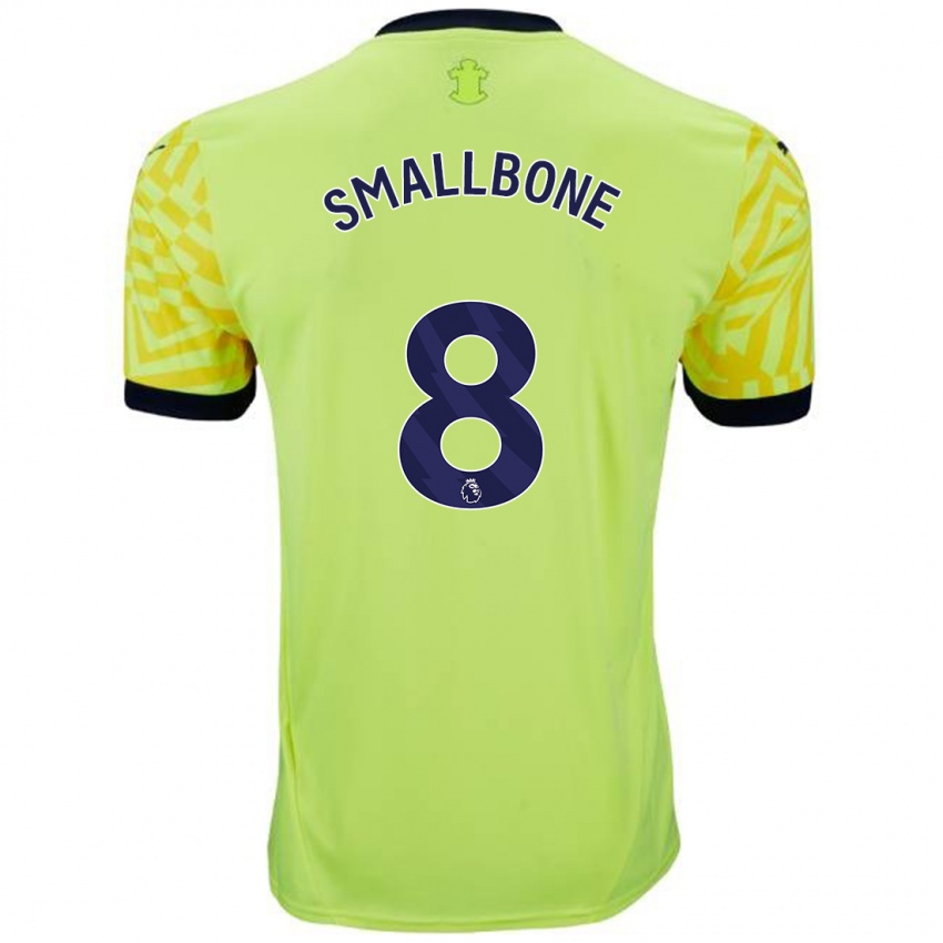 Gyermek Will Smallbone #8 Sárga Idegenbeli Jersey 2024/25 Mez Póló Ing