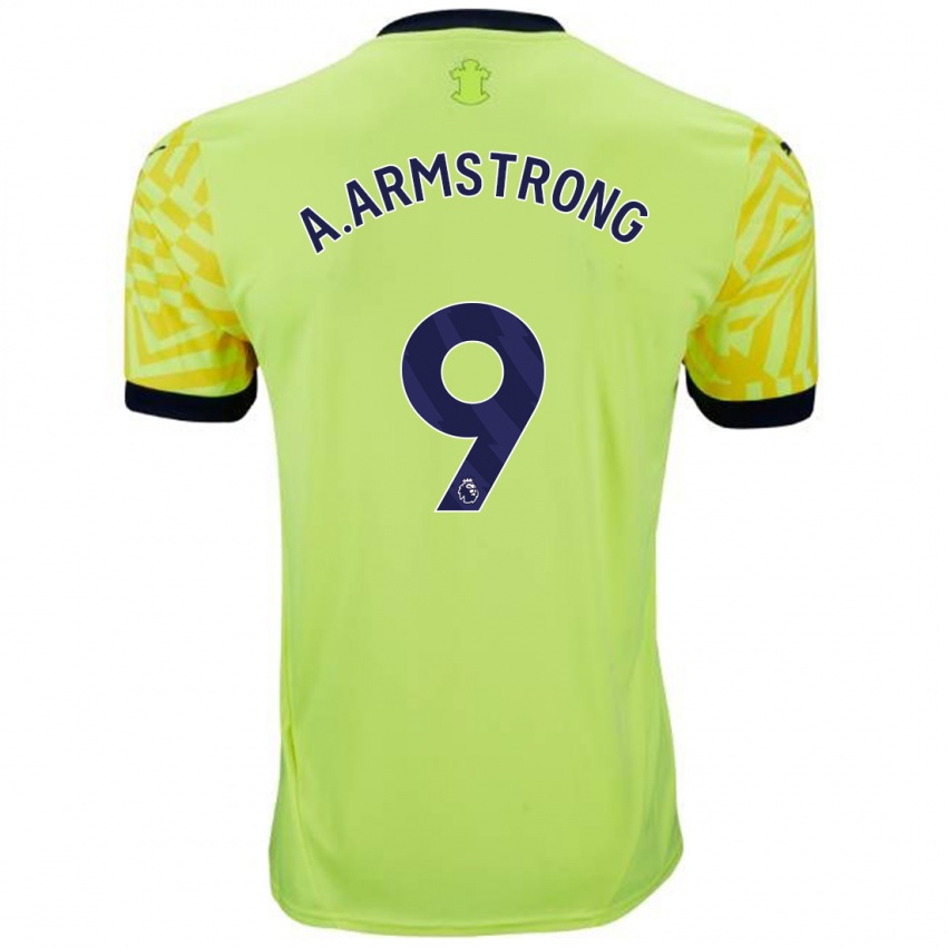 Gyermek Adam Armstrong #9 Sárga Idegenbeli Jersey 2024/25 Mez Póló Ing