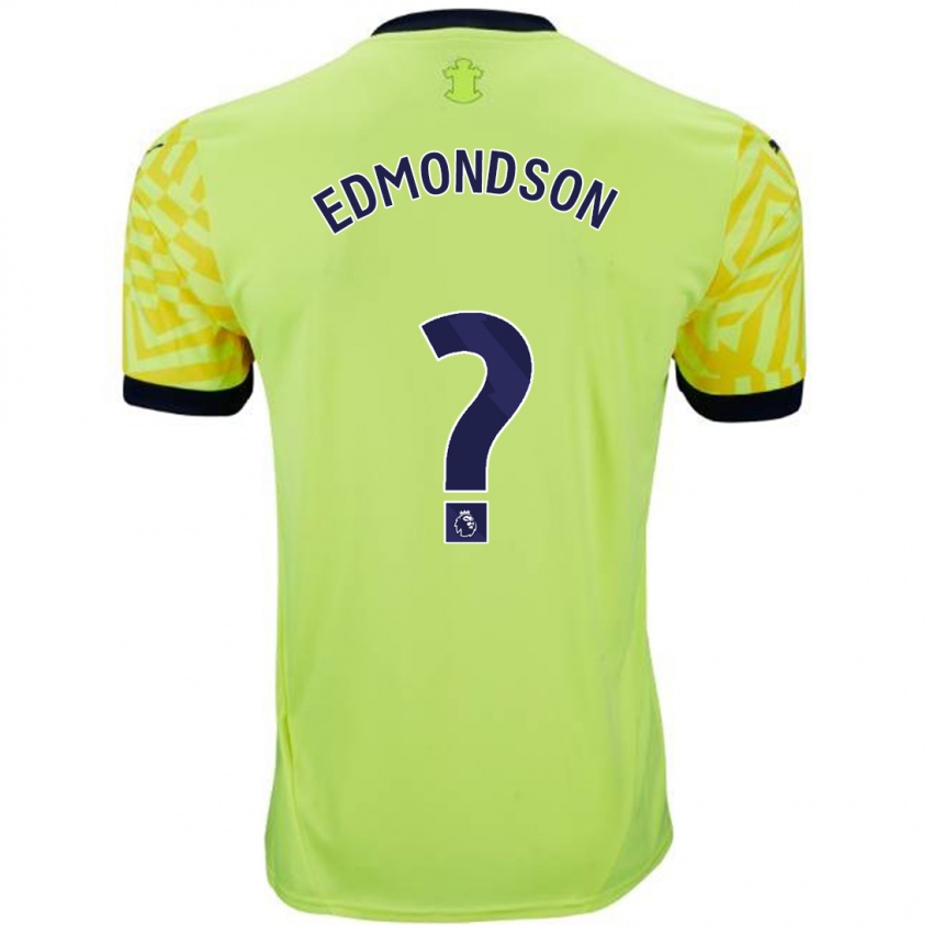 Gyermek Tyler Edmondson #0 Sárga Idegenbeli Jersey 2024/25 Mez Póló Ing