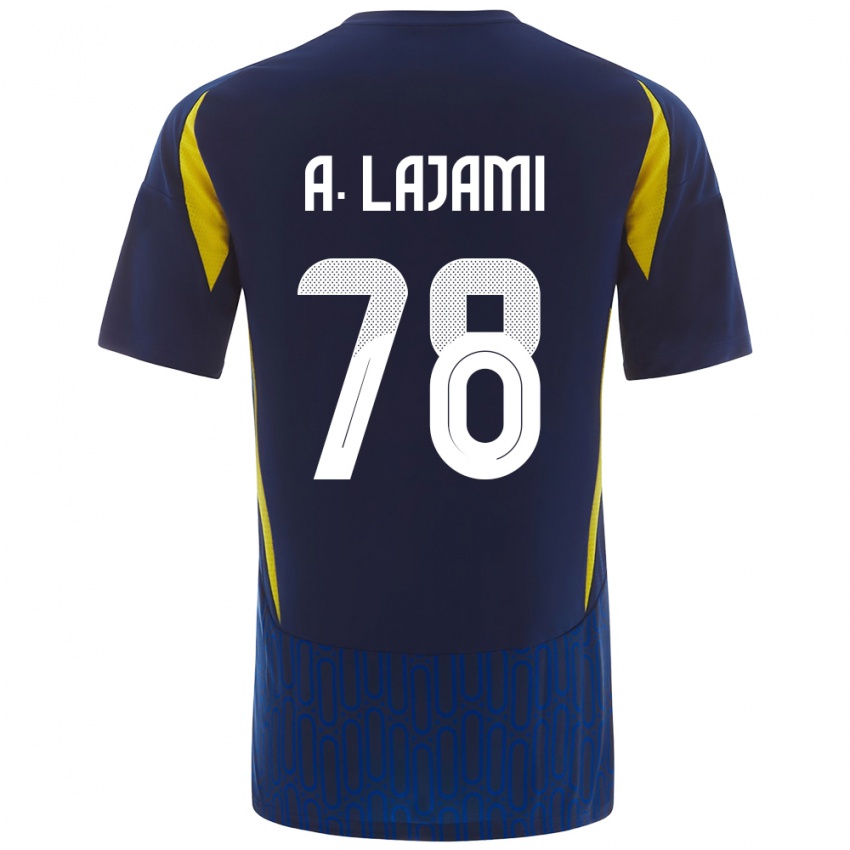 Gyermek Ali Lajami #78 Kék Sárga Idegenbeli Jersey 2024/25 Mez Póló Ing