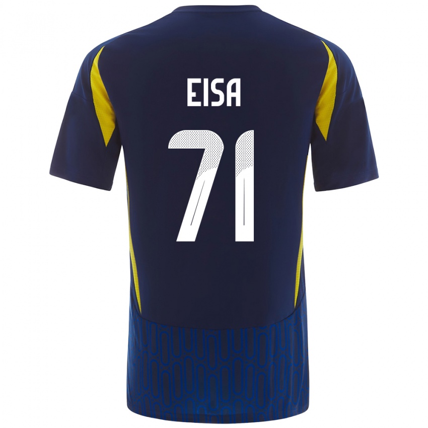 Gyermek Bayan Eisa #71 Kék Sárga Idegenbeli Jersey 2024/25 Mez Póló Ing