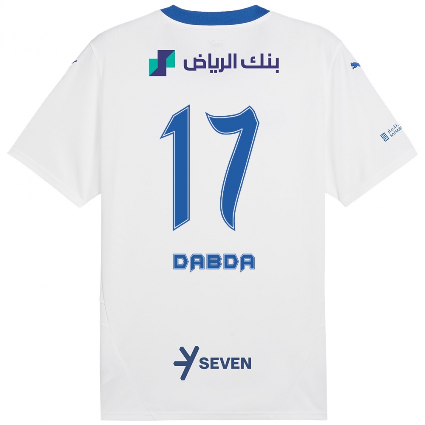 Gyermek Claudia Dabda #17 Fehér Kék Idegenbeli Jersey 2024/25 Mez Póló Ing