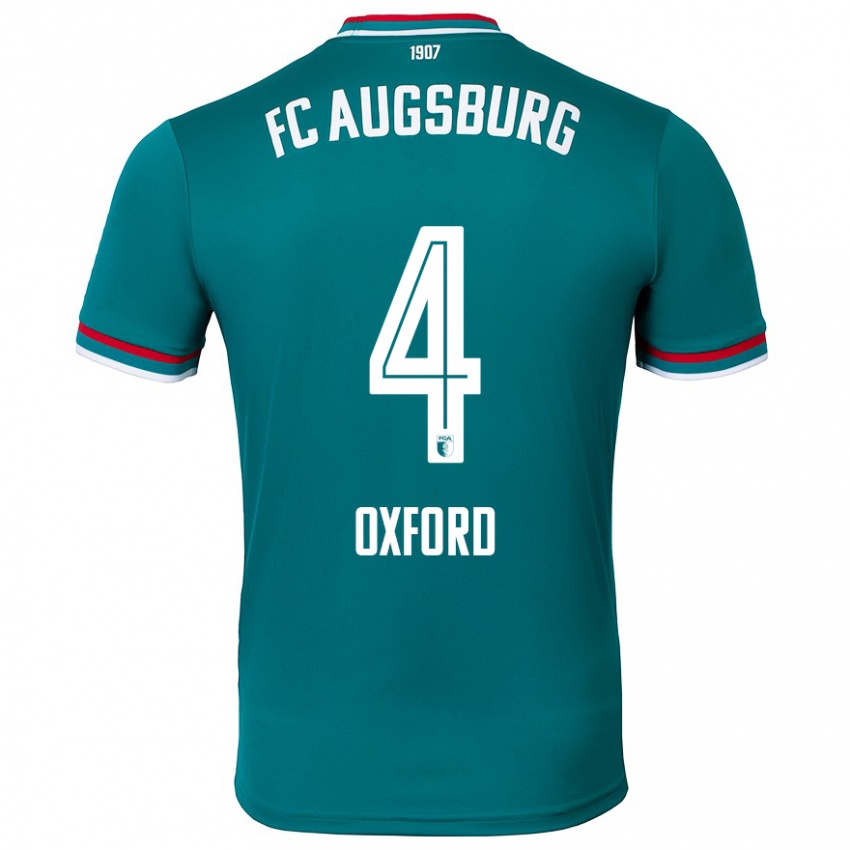 Gyermek Reece Oxford #4 Sötétzöld Idegenbeli Jersey 2024/25 Mez Póló Ing