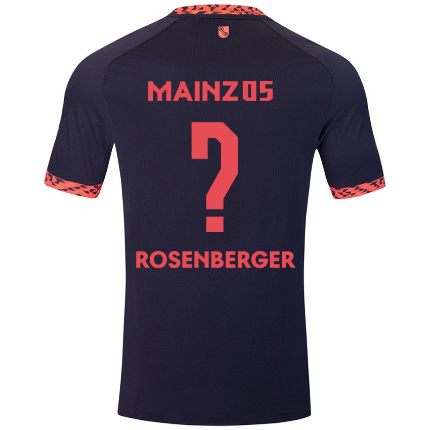 Gyermek Chris Rosenberger #0 Kék Korall Vörös Idegenbeli Jersey 2024/25 Mez Póló Ing