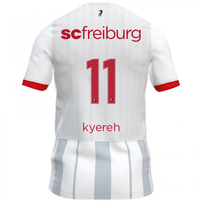 Gyermek Daniel-Kofi Kyereh #11 Fehér Szürke Idegenbeli Jersey 2024/25 Mez Póló Ing