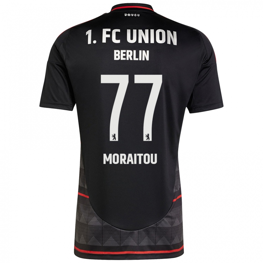 Gyermek Athanasia Moraitou #77 Fekete Idegenbeli Jersey 2024/25 Mez Póló Ing