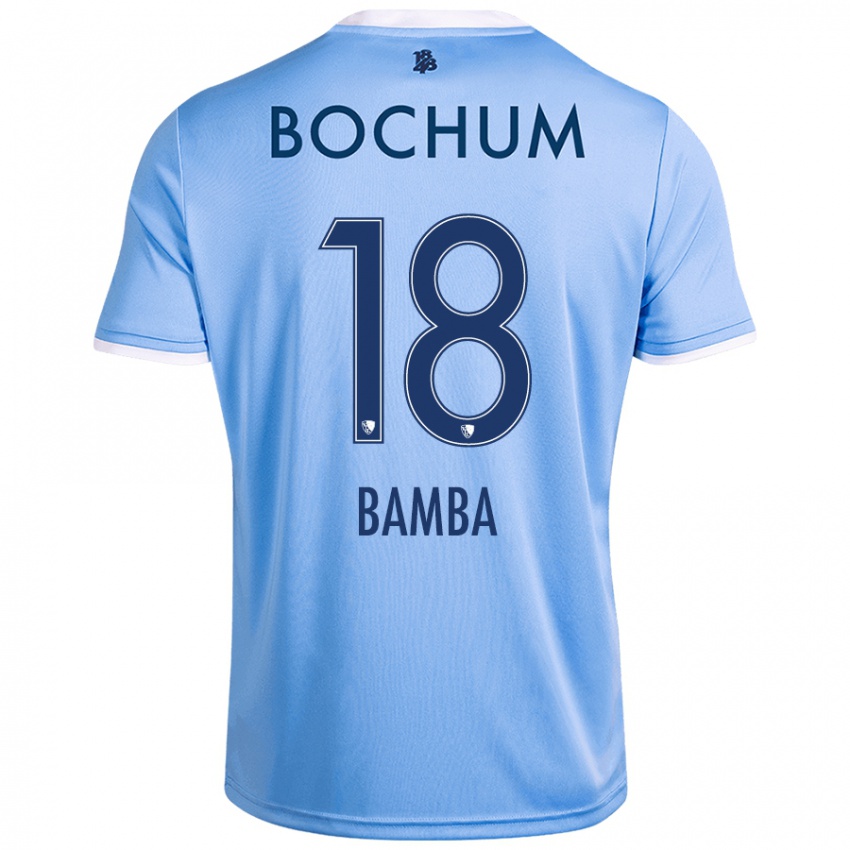 Gyermek Samuel Bamba #18 Ég Kék Idegenbeli Jersey 2024/25 Mez Póló Ing