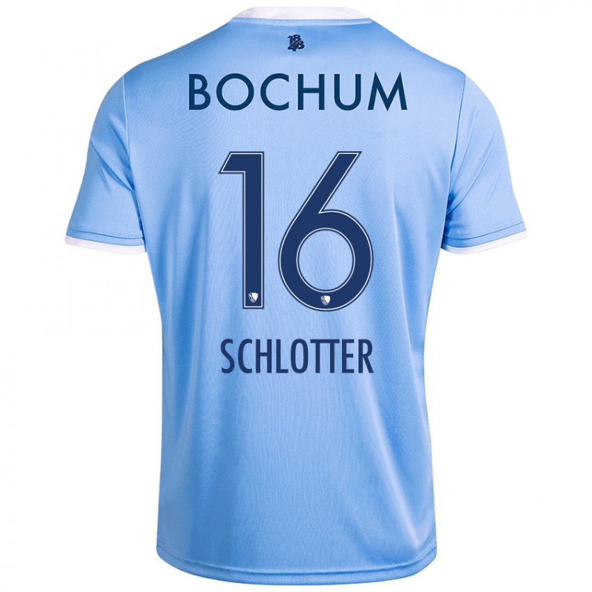 Gyermek Joel Schlotter #16 Ég Kék Idegenbeli Jersey 2024/25 Mez Póló Ing