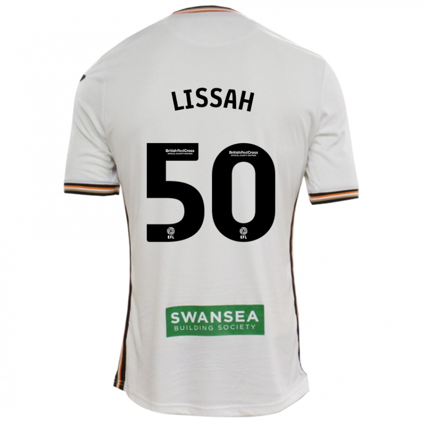 Férfi Filip Lissah #50 Fehér Hazai Jersey 2024/25 Mez Póló Ing