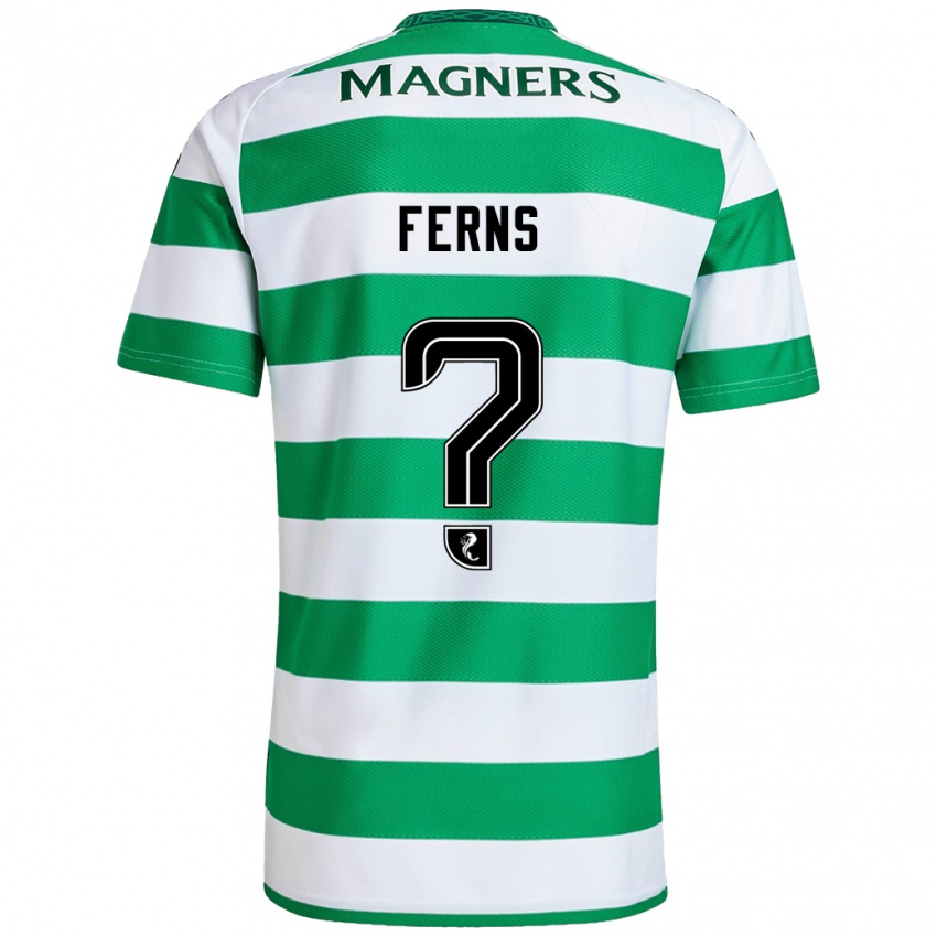 Férfi Ronan Ferns #0 Zöld Fehér Hazai Jersey 2024/25 Mez Póló Ing