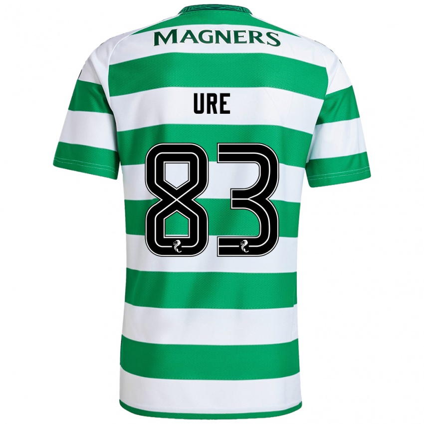 Férfi Kyle Ure #83 Zöld Fehér Hazai Jersey 2024/25 Mez Póló Ing