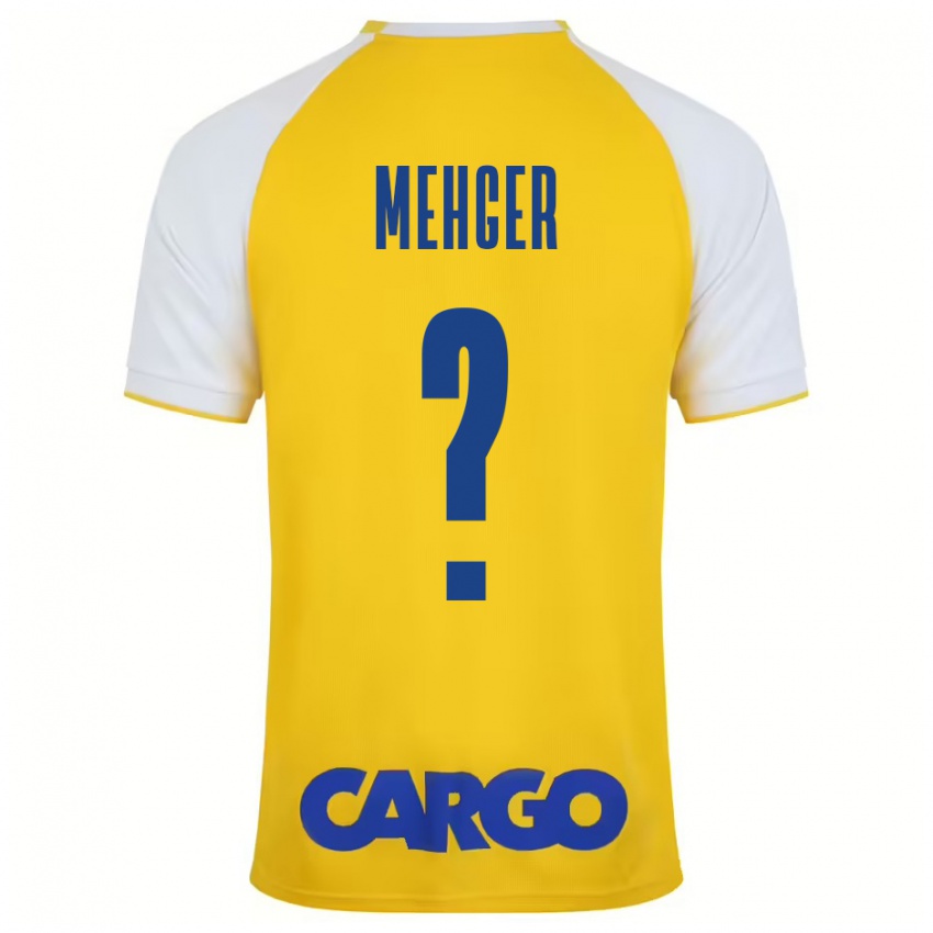 Férfi Itay Mehger #0 Sárga Fehér Hazai Jersey 2024/25 Mez Póló Ing