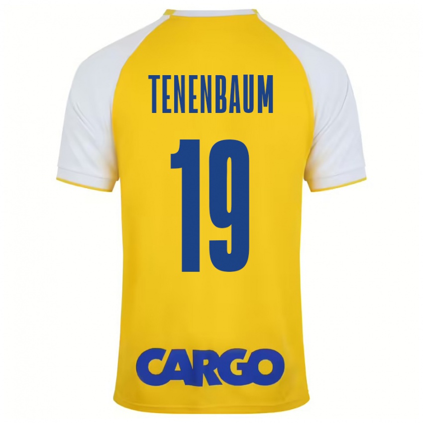 Férfi Daniel Tenenbaum #19 Sárga Fehér Hazai Jersey 2024/25 Mez Póló Ing