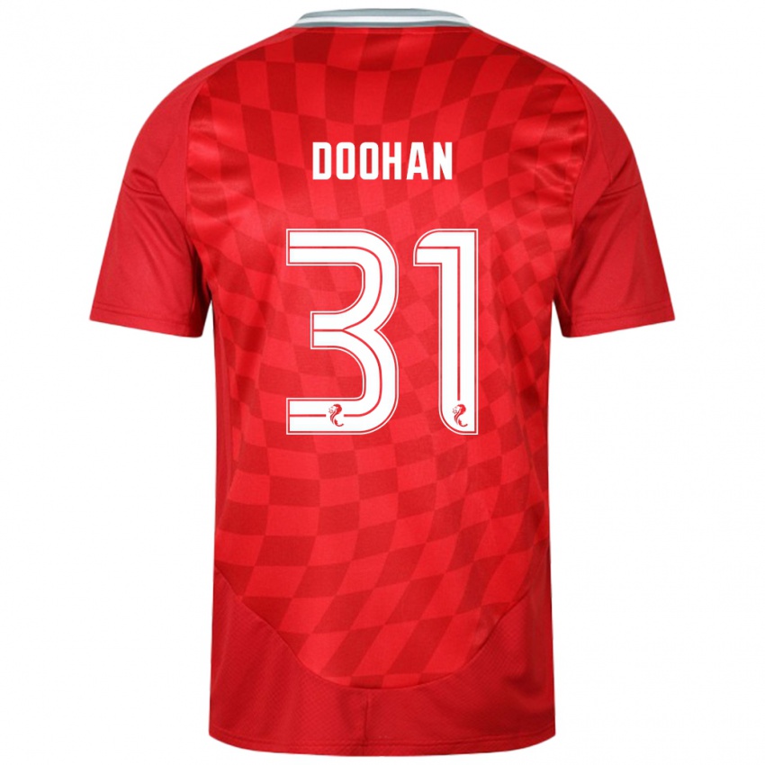 Férfi Ross Doohan #31 Piros Hazai Jersey 2024/25 Mez Póló Ing