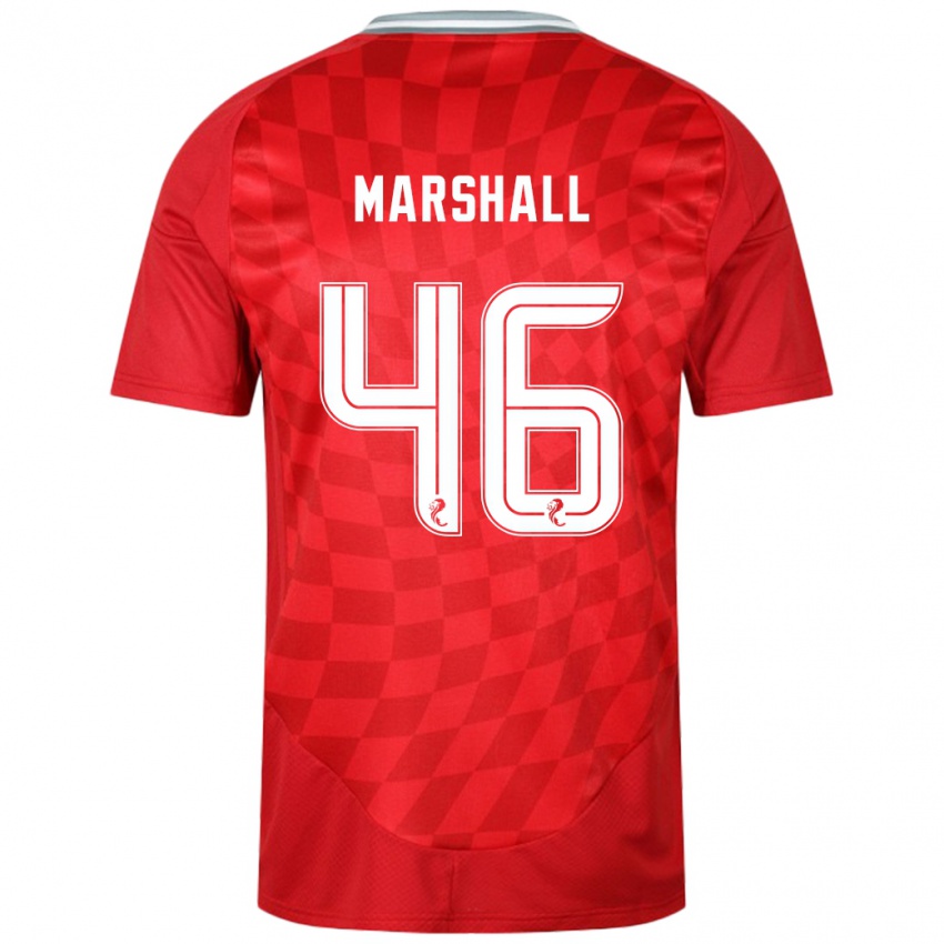 Férfi Findlay Marshall #46 Piros Hazai Jersey 2024/25 Mez Póló Ing