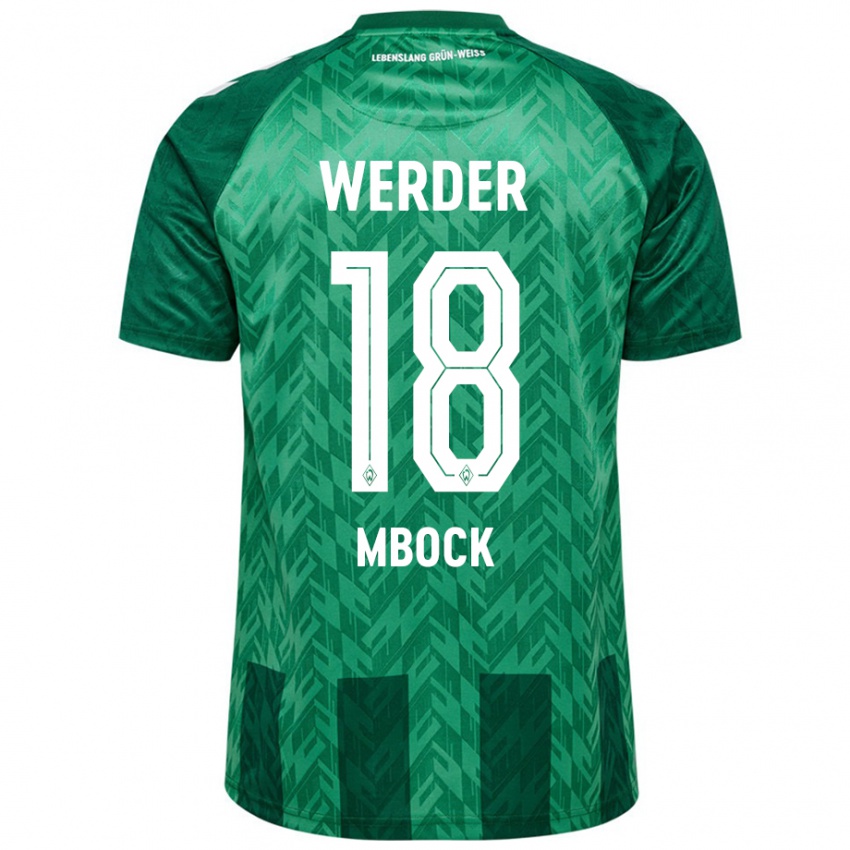 Férfi Princewill Mbock #18 Zöld Hazai Jersey 2024/25 Mez Póló Ing