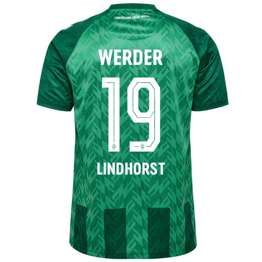 Férfi Jerrit Lindhorst #19 Zöld Hazai Jersey 2024/25 Mez Póló Ing