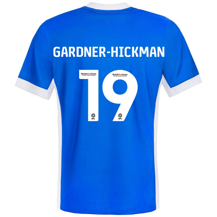 Férfi Taylor Gardner-Hickman #19 Kék Fehér Hazai Jersey 2024/25 Mez Póló Ing