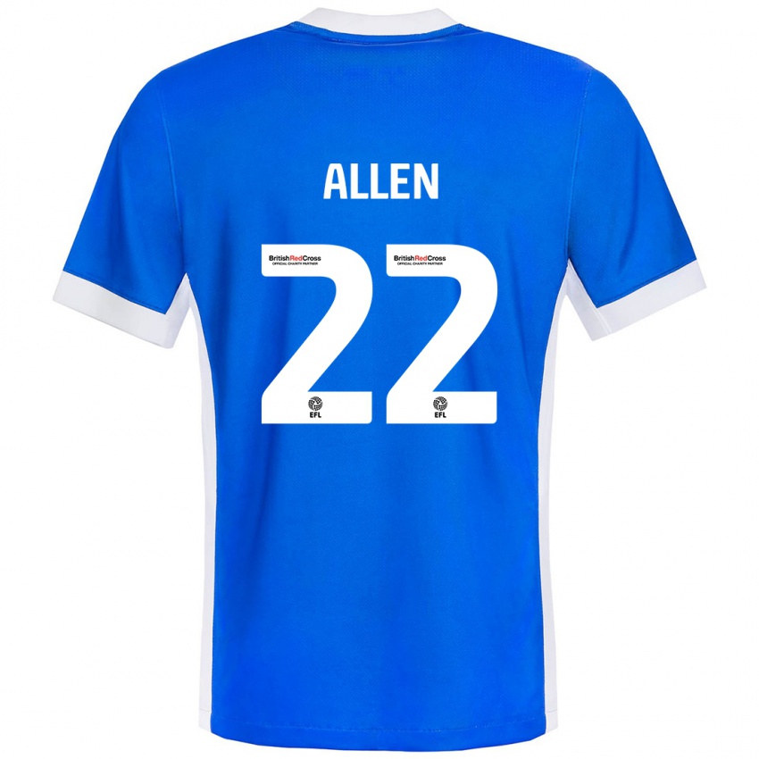 Férfi Remi Allen #22 Kék Fehér Hazai Jersey 2024/25 Mez Póló Ing