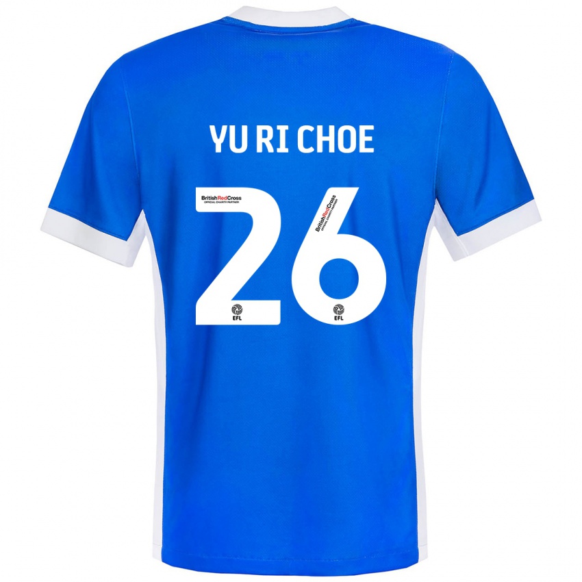 Férfi Yu-Ri Choe #26 Kék Fehér Hazai Jersey 2024/25 Mez Póló Ing