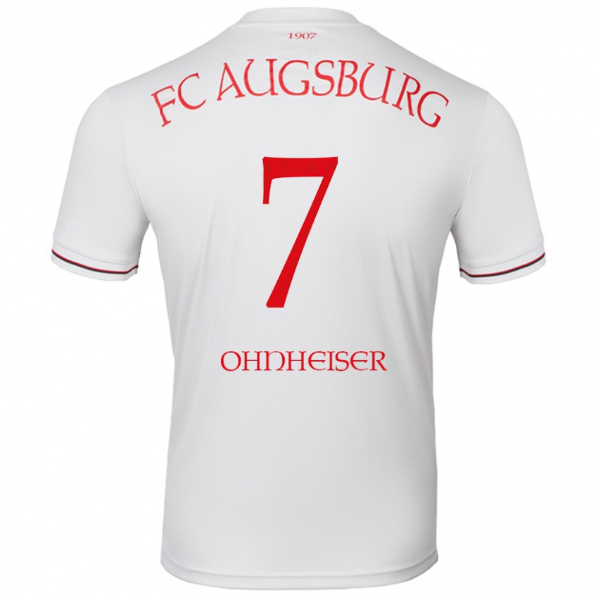 Férfi Nico Ohnheiser #7 Fehér Hazai Jersey 2024/25 Mez Póló Ing