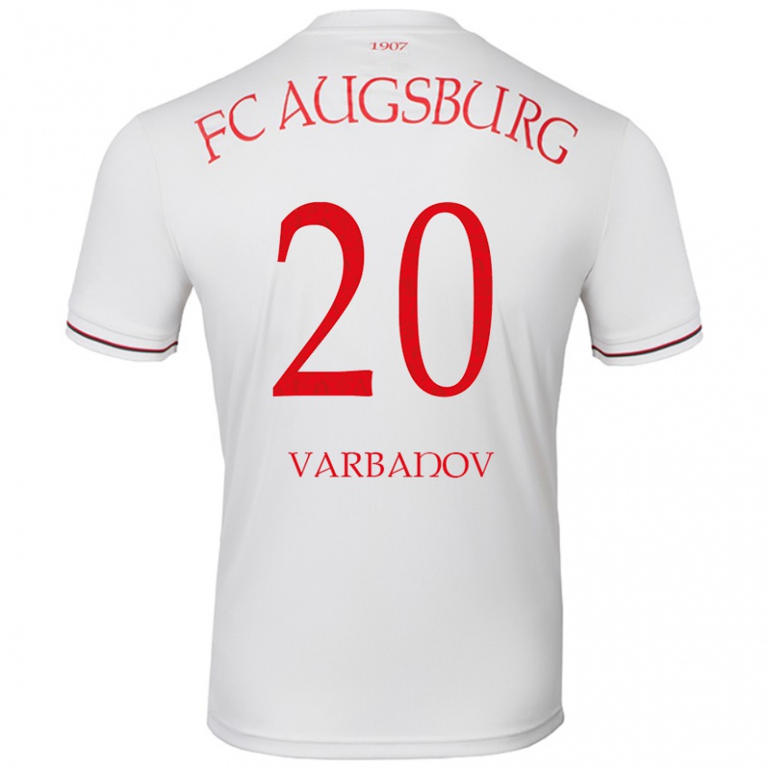 Férfi Svetoslav Varbanov #20 Fehér Hazai Jersey 2024/25 Mez Póló Ing