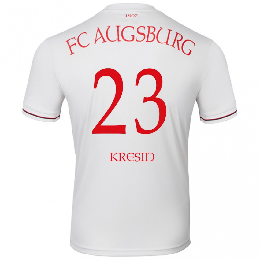 Férfi Constantin Kresin #23 Fehér Hazai Jersey 2024/25 Mez Póló Ing